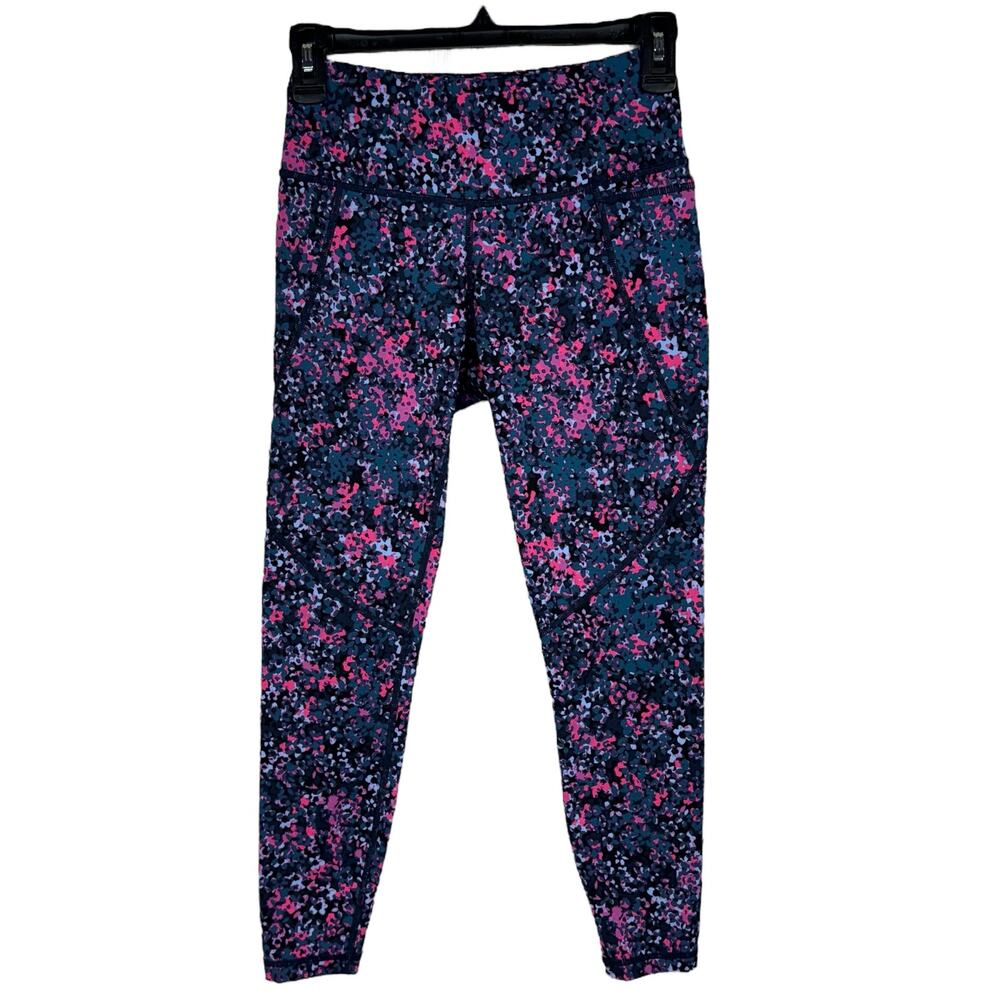 Sweaty Betty SZ 4 Power 7/8 Leggings Low-Rise Pocket Drawstring Stretch Sculpt